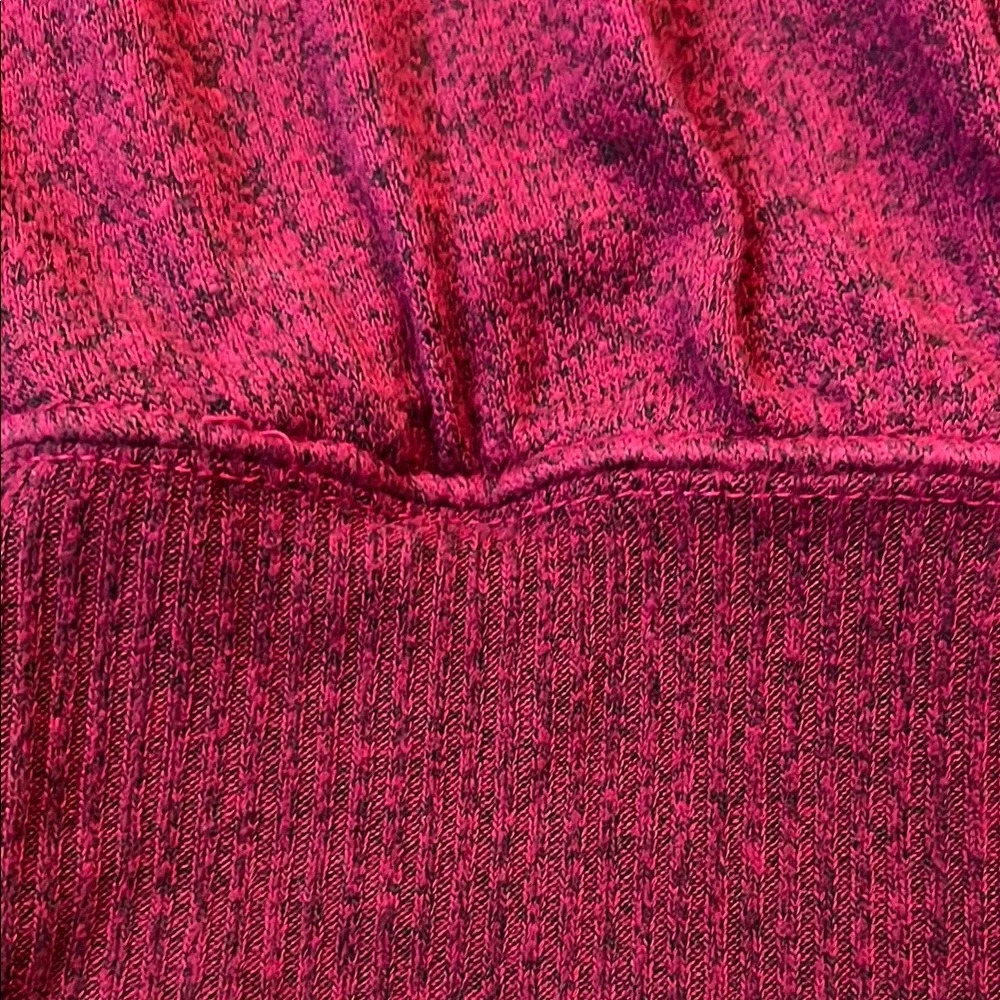 Anthropologie Red V-Neck Sweater with Textured Knit - Picture 5 of 5